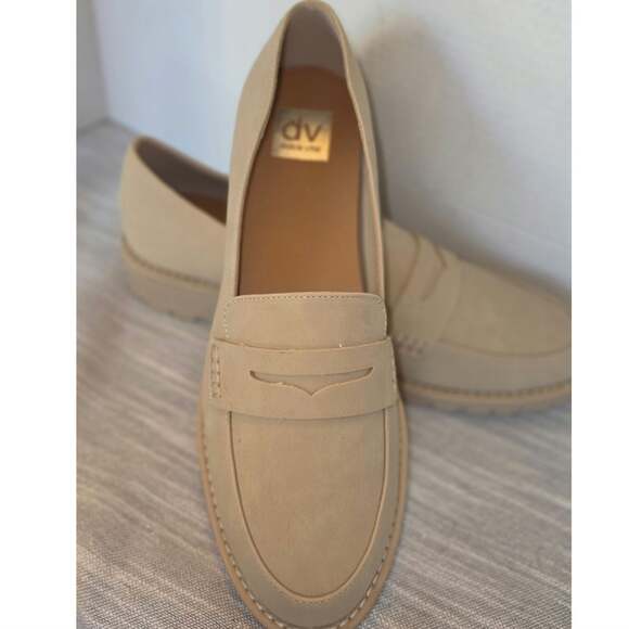 Dolce Vita Shoes - DV by Dolce Vita Crisp Loafers Dune Beige Penny Lug Sole Flats Women's Size 11
